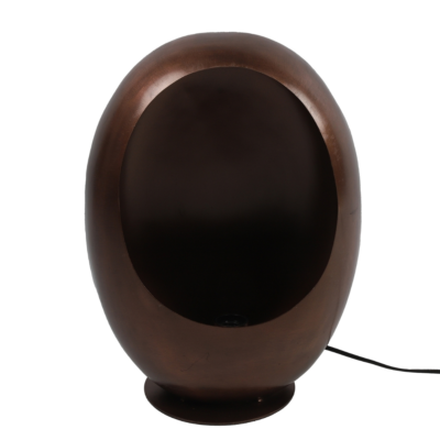 Countryfield Tafellamp Eggy M antiek koperkleurig EU stekker 44 cm