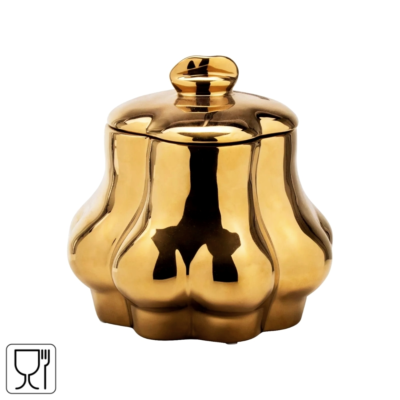 Gusta voorraadpot met deksel billen goud 17 cm