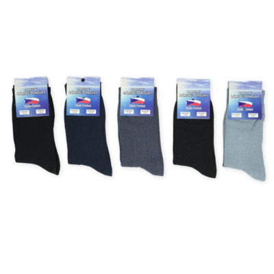 Jadran damessokken blauw/zwart/lichtgrijs 5 paar maat 37/38