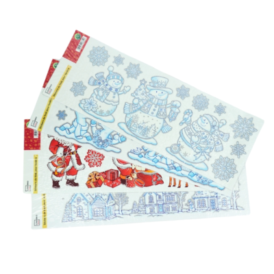 Raamstickers Kerst 60 cm 4 assorti