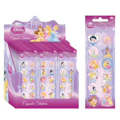 Capsule 3d stickers Disney Princess 12 st.