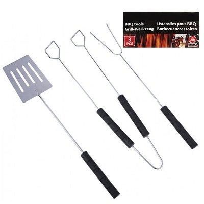 Barbecue gereedschap set 3 delig