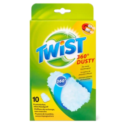 (R) Twist 360 Dusty Nachfüllpackung Staubtücher/Federstaubtücher 10 Stück