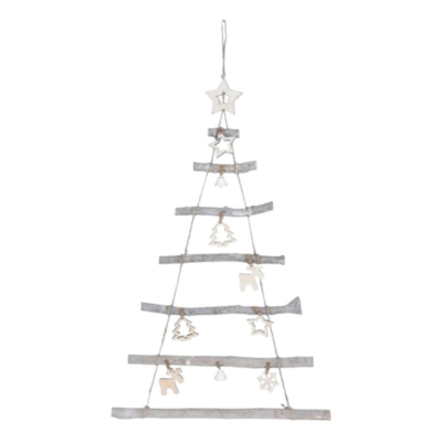 Kerstladder met takken 70 cm