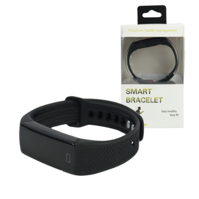 Smart bracelet zwart 6,5 cm