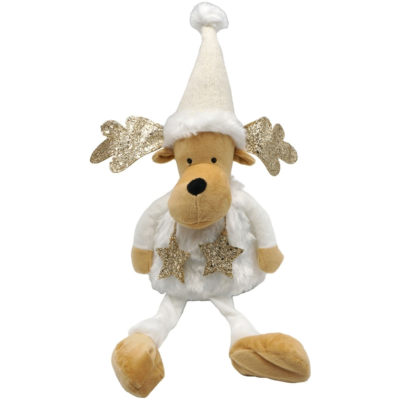 Deurstopper eland kerst 33 cm