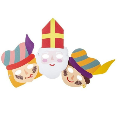 Sinterklaas Pieten masker  schuimstof