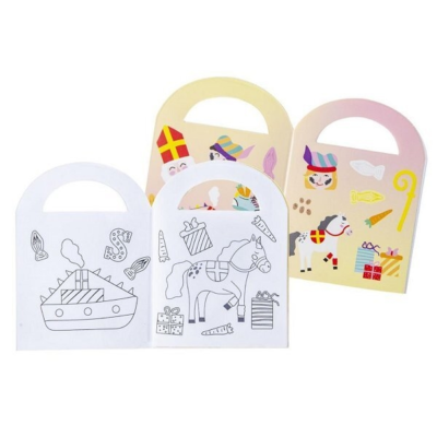 Sinterklaas schoencadeautje kleurboekje met stickers
