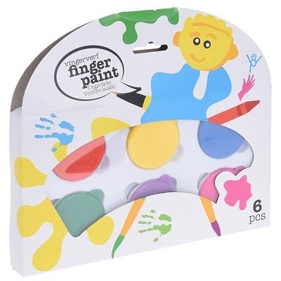 Vingerverf set 6 potjes
