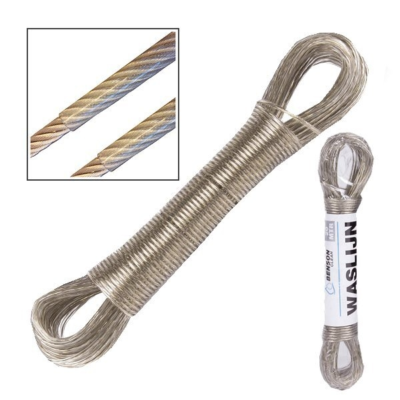 Waslijndraad staalkern 20 meter