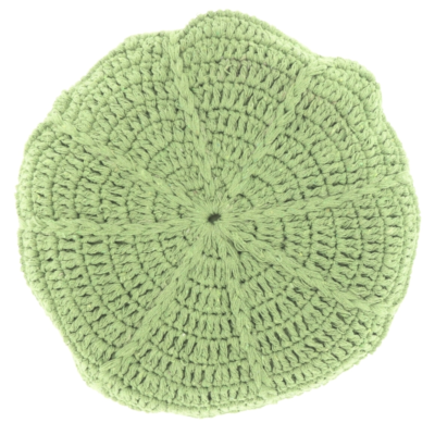 Unique Living kussen Dora groen Ø 45 cm