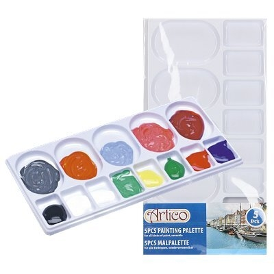 Schilderspalet verfpalet plastic 5 st