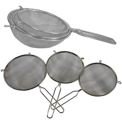 Keukenzeef metaal rvs zeef set 3 dlg