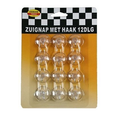 Zuignaphaken klein 12 st