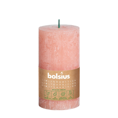 Bolsius stompkaars rustiek earth 6,8 x 13 cm