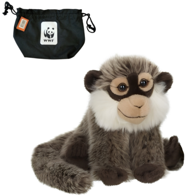 WWF knuffel aap in tas 20 cm