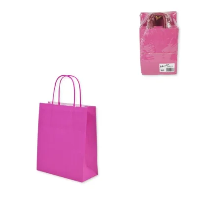 Draagtas kraftpapier L bruin 50 stuks | Budgetland