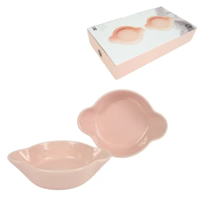 Sagaform Piccadilly schaal roze 18 cm 2 set van 2