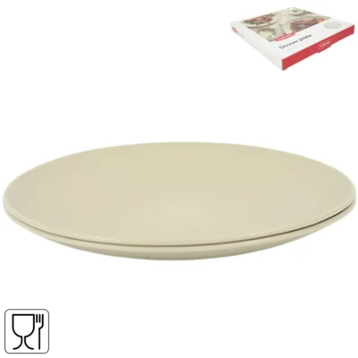 Curver dinerbord grijsgroen 26 cm set van 2