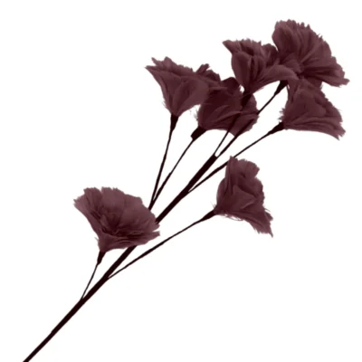 Kunsttak Feather bloemen bordeaux 95 cm