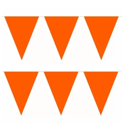 Vlaggenlijn oranje 10 meter