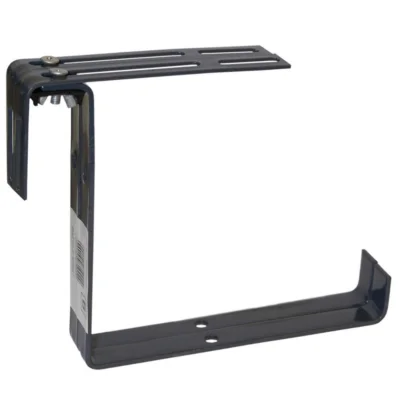 Geli bloembakbeugels grijs 20 cm set van 2