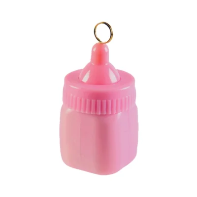 Ballongewicht Babyfles roze 9 cm