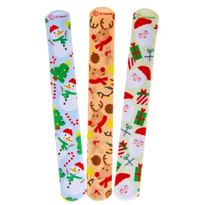 Klaparmband kerst 22 cm 3 assorti
