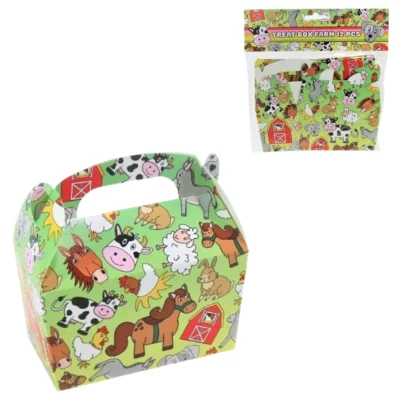 Leckerli-Dose Farm Animals grün 12  5 cm 12 Stück