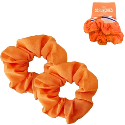 Folat scrunchies oranje set van 2
