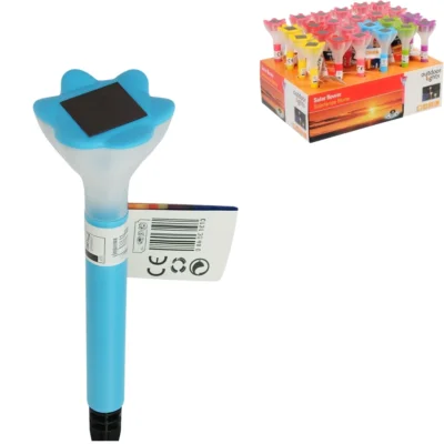 Solar lamp outdoor bloem 26 cm 6 assorti