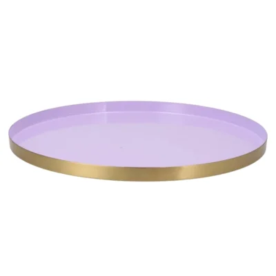 Dienblad Marrakech lila goudkleurig 40 cm