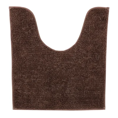 WC mat bruin polyester 45 x 50 cm