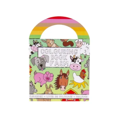 Malbuch mit Aufklebern Bauernhoftiere 13 cm