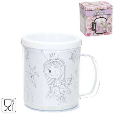 Färbe deine eigene Tasse Prinzessin 250 ml