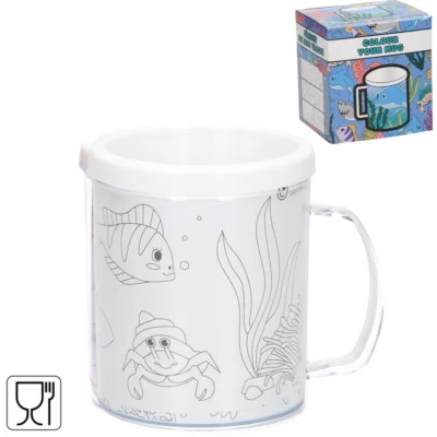 Färbe deine eigene Tasse Meerestiere 250 ml