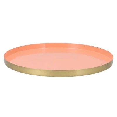Dienblad Marrakech perzik goudkleurig 40 cm