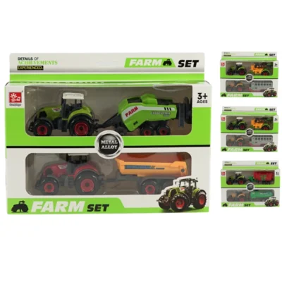 Sunq Toys tractorset 4-delig 22 cm