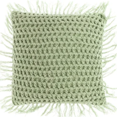 Unique Living kussen Tufo nile green 45 x45 cm
