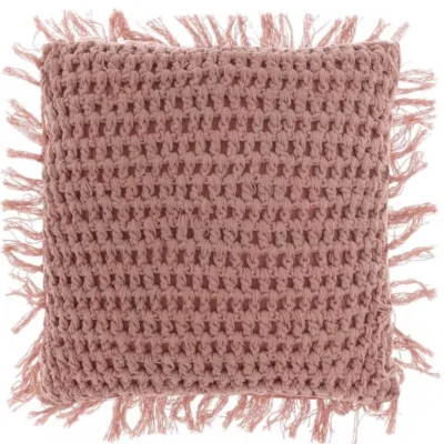 Unique Living kussen Tufo old pink 45 x45 cm