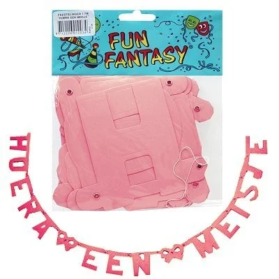 Letterslinger geboorte hoera een meisje 170 cm