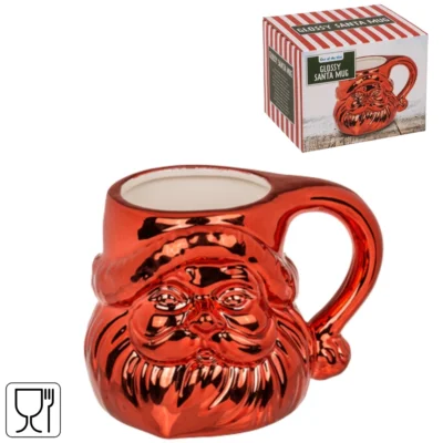 Out of the blue mok kerstman rood 380 ml