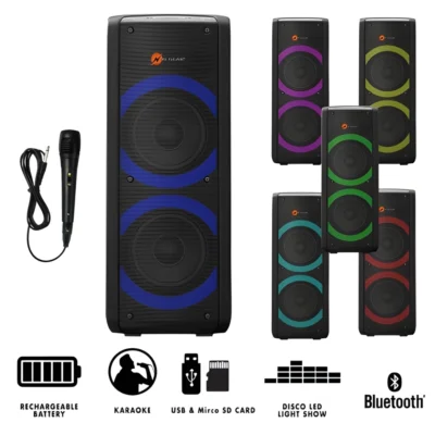 N-GEAR LGP72 karaoke set bluetooth speaker met microfoon 450 w