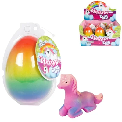 Unicorn XL Egg verassingsei 11 cm 3 assorti
