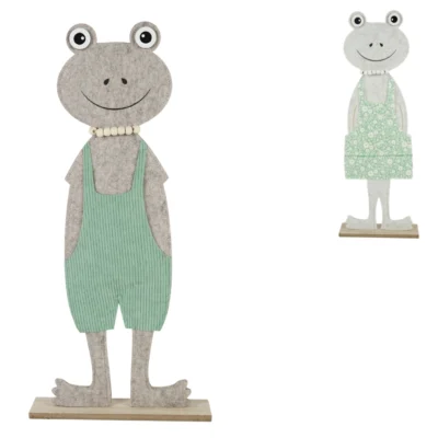 Deko Frosch Filz 50 cm 2 sortiert