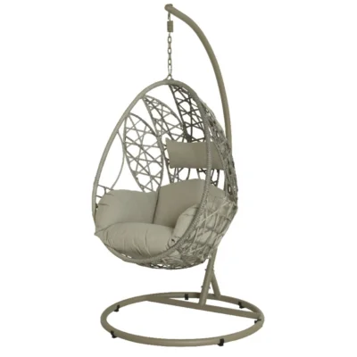 (R) Eggchair Haengesessel Malaga grau 196 cm