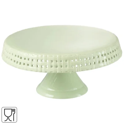 J-LINE taartplateau keramiek groen 25 cm