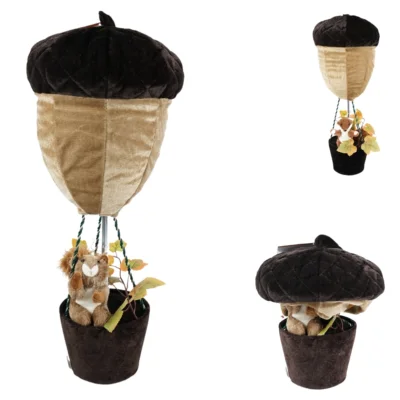 Luchtballon eikel inklapbaar 60 cm 2 assorti