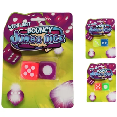 Jumbo wuerfel 3,5 cm 3 sortiert set mit 2