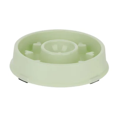 Relaxdays honden anti-schrok voerbak hartjes groen 19,5 cm